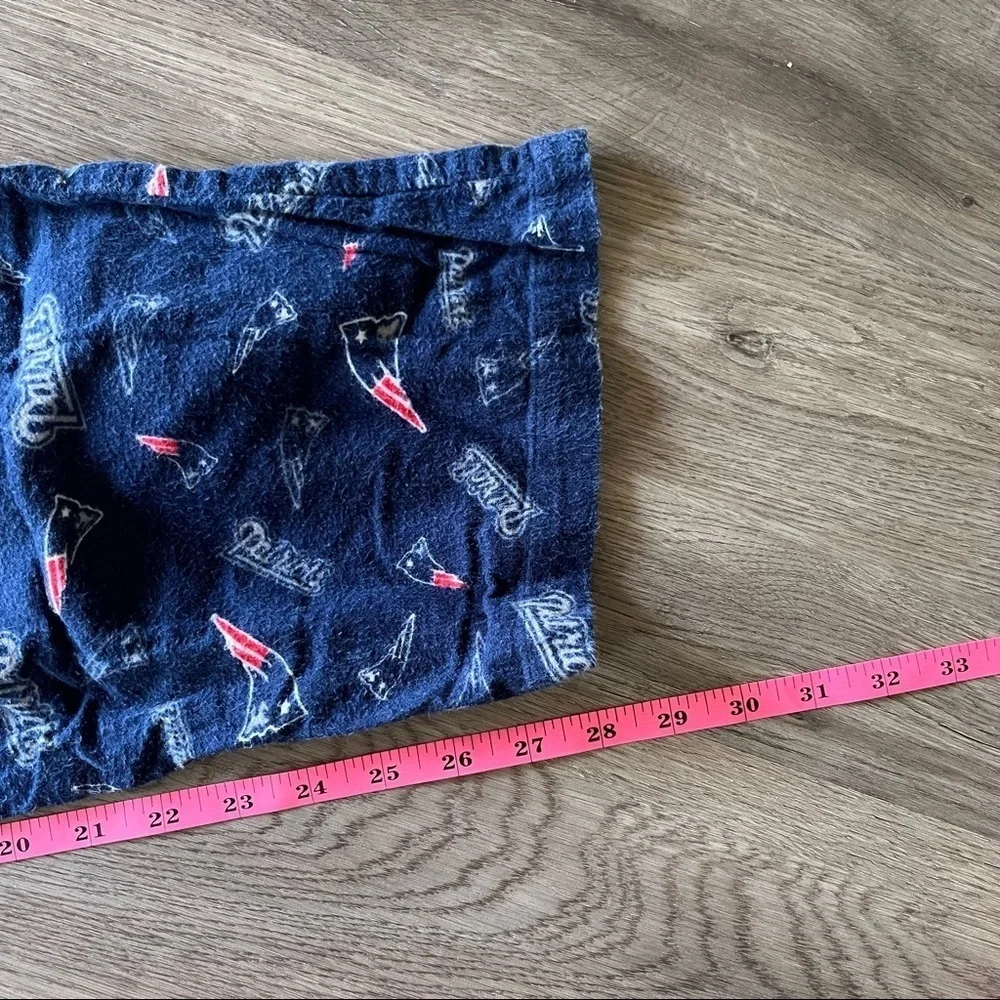 NFL Team Apparel New England Patriots Long Cotton Pajama Pants w/ Drawstrings